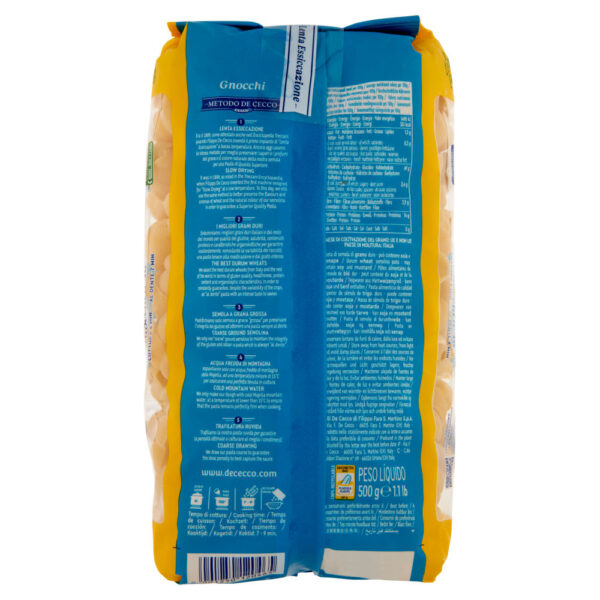 De Cecco Gnocchi n°46 500 g - immagine 2