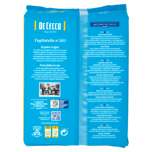 De Cecco Le Specialità Tagliatelle n°203 500 g - immagine 2