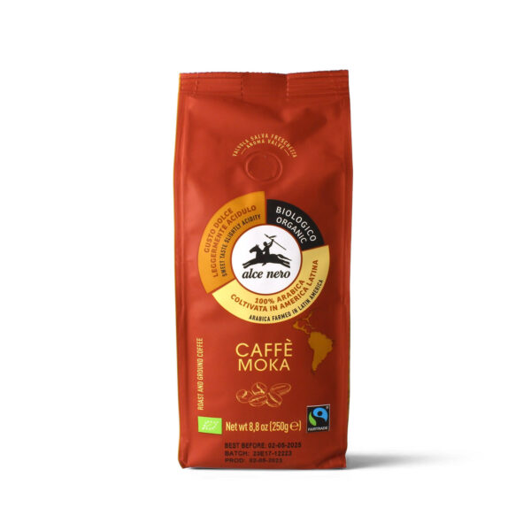 Caffè 100% arabica per moka biologico gr250