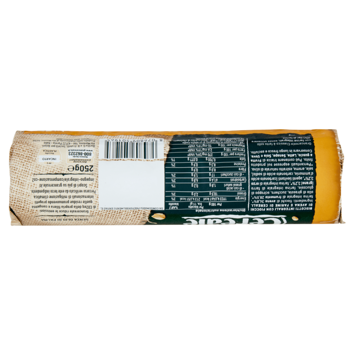 Gran Cereale Biscotti Gran Cereale Classico Fiocchi di Avena Farro Orzo Tubo 250 g - immagine 2