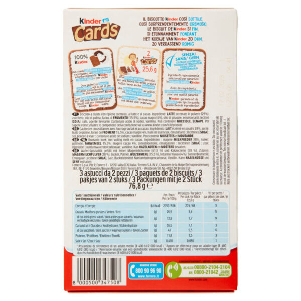 Kinder Cards 3 astucci 76,8 g - immagine 2