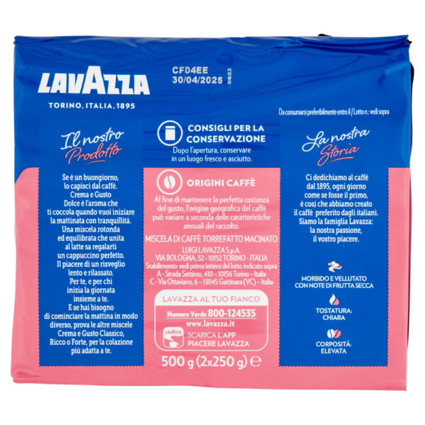 Lavazza Crema e Gusto Dolce Caffè Macinato 2 x 250 g - immagine 2