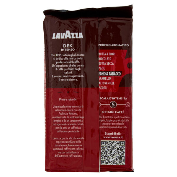 Lavazza Dek Intenso Caffè Macinato Decaffeinato 250 g - immagine 2