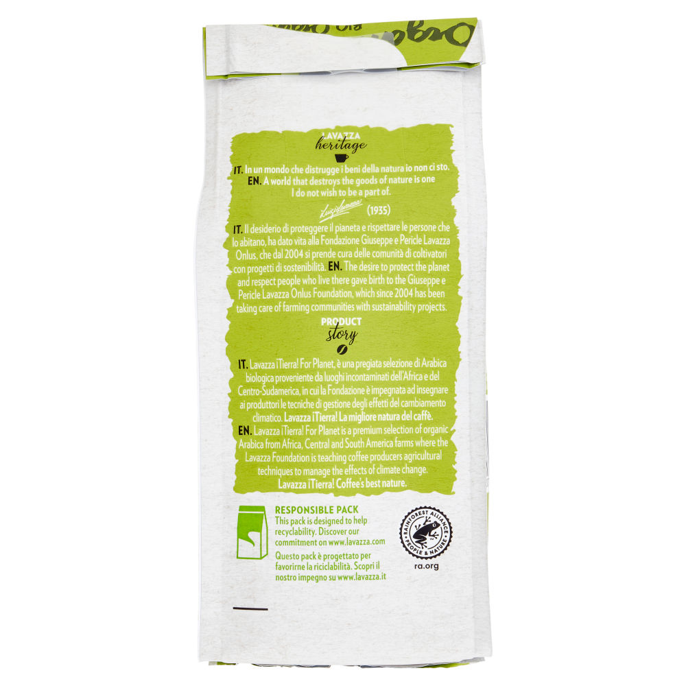 Lavazza ¡Tierra! Bio-Organic For Planet Caffè Macinato 180 g - immagine 2