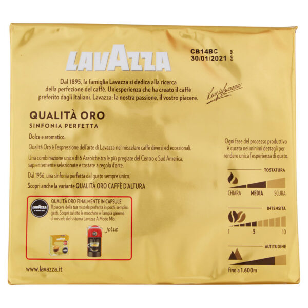 Lavazza Qualità Oro Sinfonia Perfetta Caffè Macinato 2 x 250 g - immagine 2