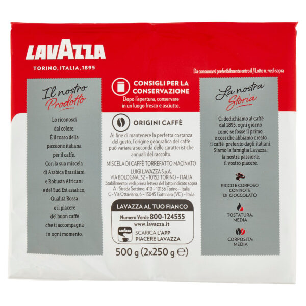 Lavazza Qualità Rossa Caffè Macinato 2 x 250 g - immagine 2