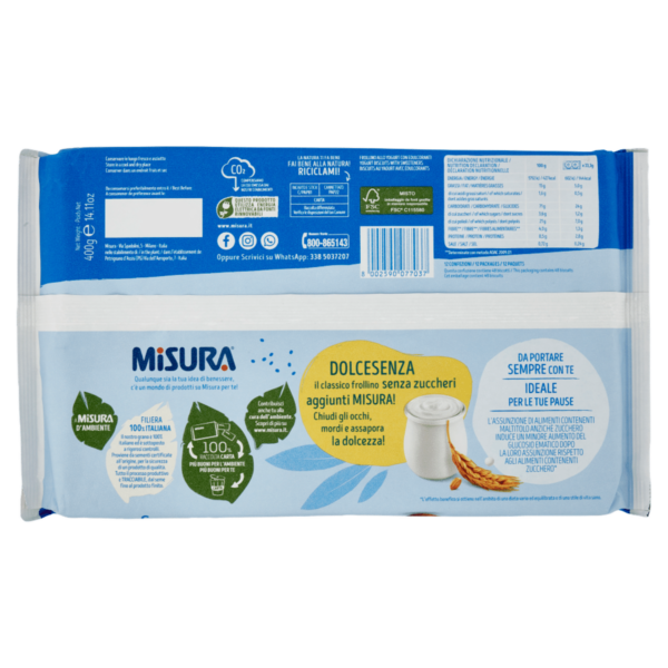 Misura Dolcesenza Biscotti allo Yogurt 400 g - immagine 2