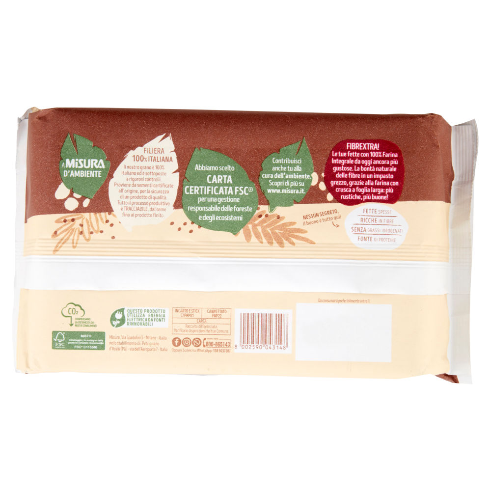 Misura Fibrextra Fette Biscottate con Fibre di Frumento e Avena 320 g - immagine 2