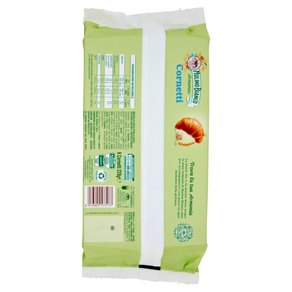 Mulino Bianco Armonia Cornetti Merenda senza Zuccheri Aggiunti 6 pezzi 228g - immagine 2