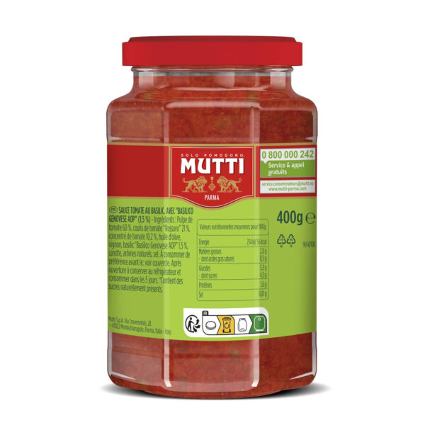 Mutti Salsa Pomodoro e Basilico 400 g - immagine 2