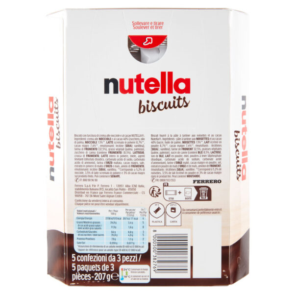 Nutella biscuits 5 confezioni da 3 pezzi 207 g - immagine 2