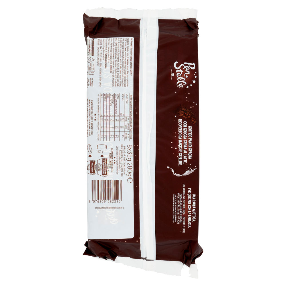 Pan di Stelle Merenda Pan di Spagna al Cacao e Crema al Latte 280g - immagine 2