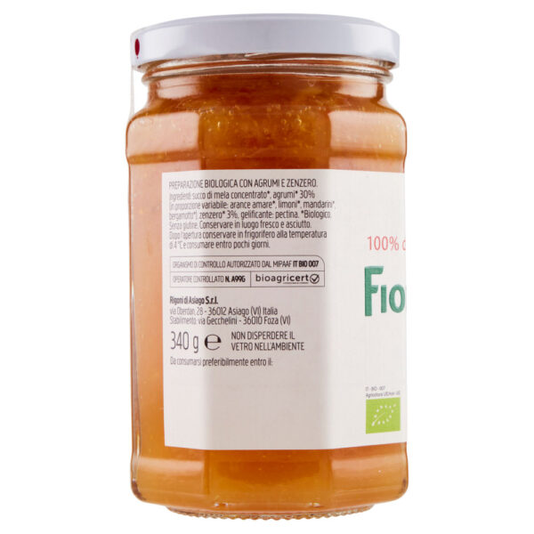 Rigoni di Asiago Fiordifrutta Agrumi e zenzero bio 340 g - immagine 3