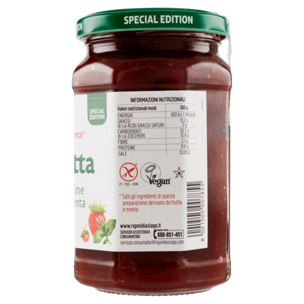 Rigoni di Asiago Fiordifrutta Fragole e fragoline di bosco alla menta bio 330 g - immagine 3