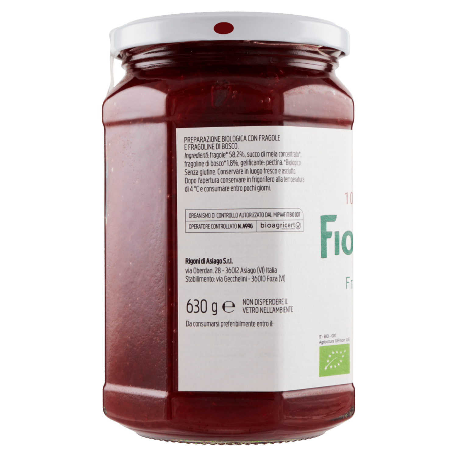 Rigoni di Asiago Fiordifrutta Fragole e fragoline di bosco bio 630 g - immagine 2