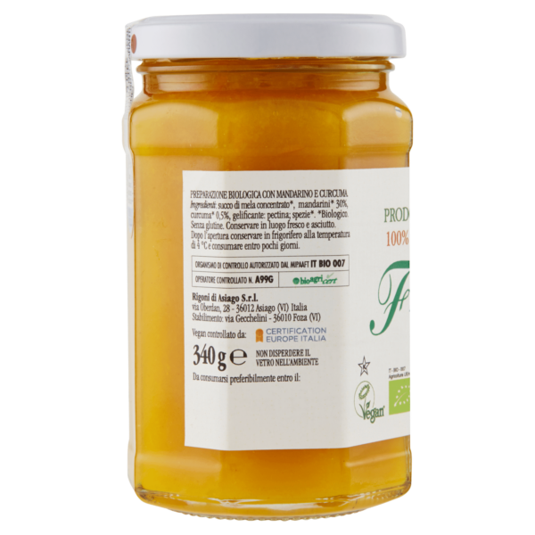 Rigoni di Asiago Fiordifrutta Mandarino e curcuma bio 340 g - immagine 2