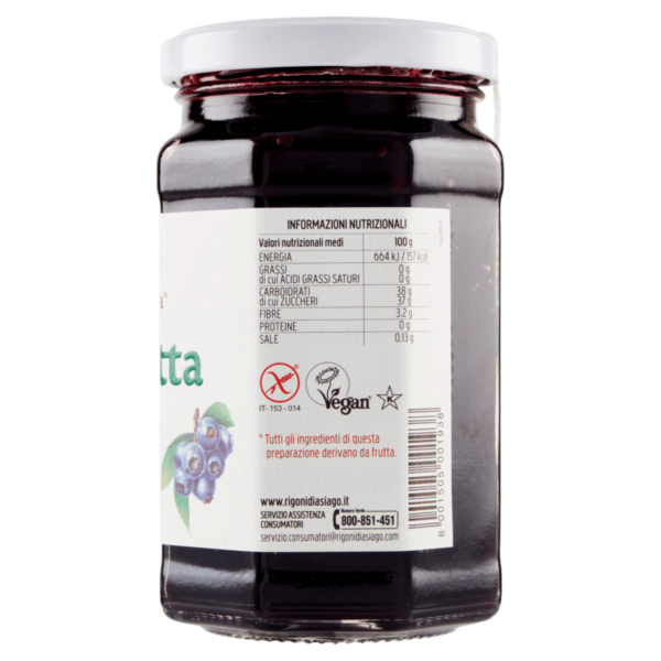 Rigoni di Asiago Fiordifrutta Mirtilli neri di bosco bio 330 g - immagine 3
