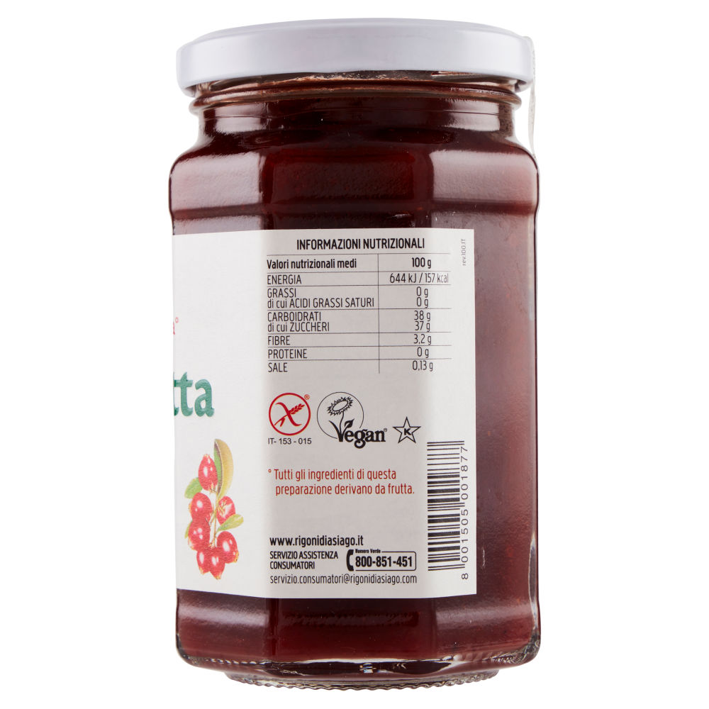 Rigoni di Asiago Fiordifrutta Mirtilli rossi di bosco bio 330 g - immagine 2