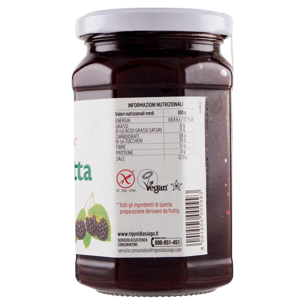 Rigoni di Asiago Fiordifrutta More di rovo bio 330 g - immagine 2