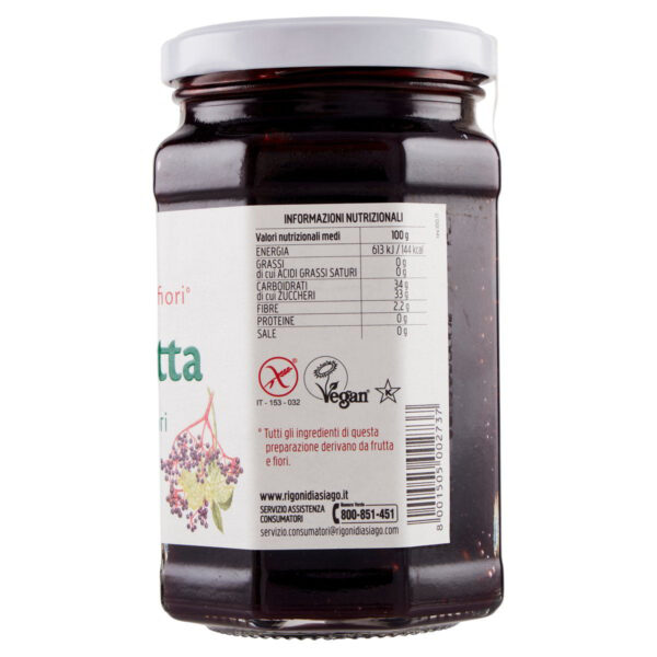 Rigoni di Asiago Fiordifrutta Sambuco e fiori di sambuco bio 330 g - immagine 3
