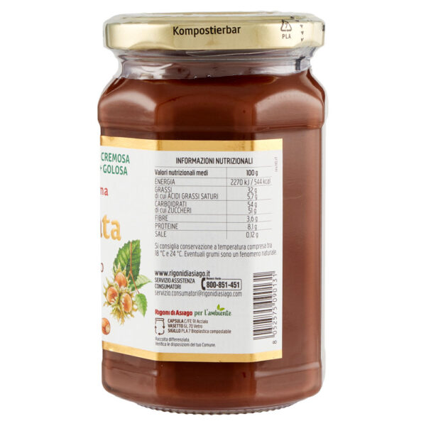 Rigoni di Asiago Nocciolata crema al cacao e nocciole bio 835 g - immagine 2