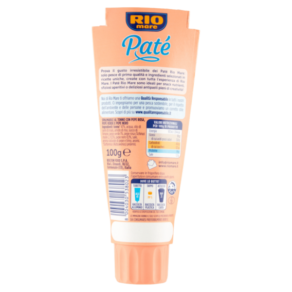 Rio mare Patè Tonno ai 3 Pepi 100 g - immagine 2