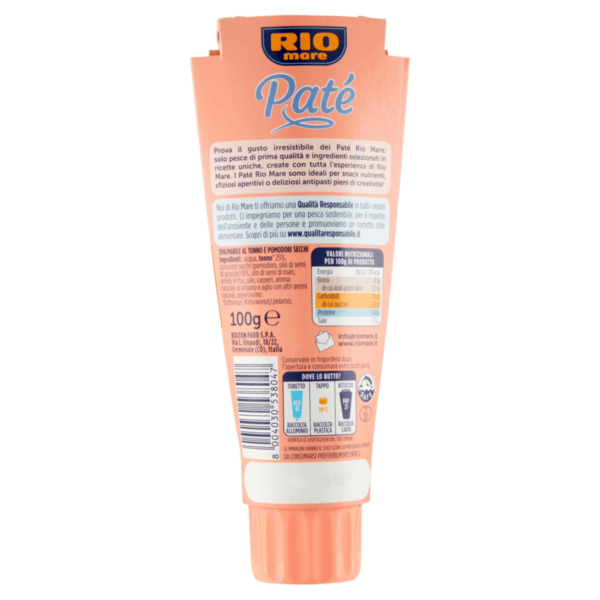 Rio mare Patè Tonno e Pomodori Secchi 100 g - immagine 2