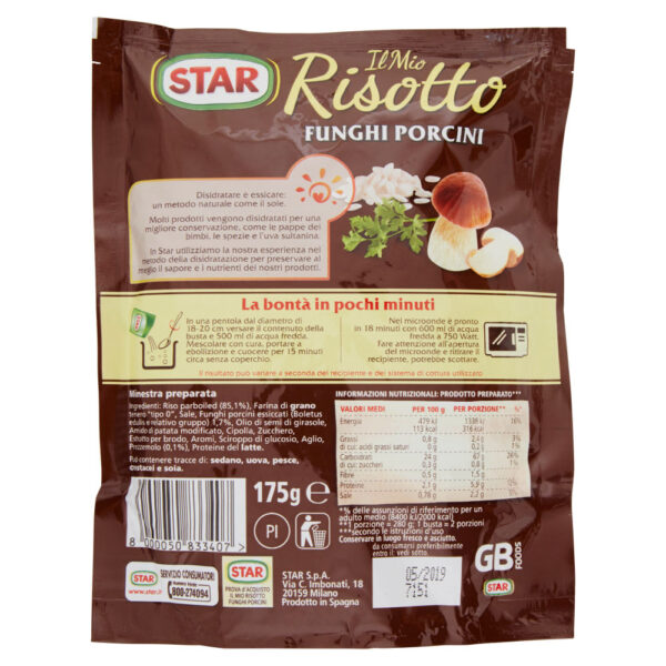 Star Il Mio Risotto Funghi Porcini 175 g - immagine 2