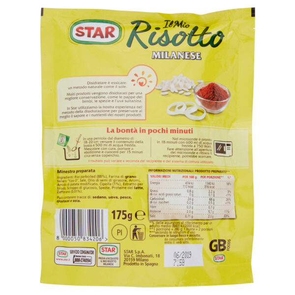 Star Il Mio Risotto Milanese 175 g - immagine 2