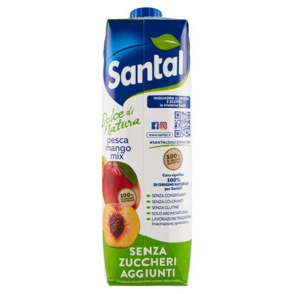 Santàl Dolce di Natura pesca mango mix Senza Zuccheri Aggiunti 1000 ml - immagine 2