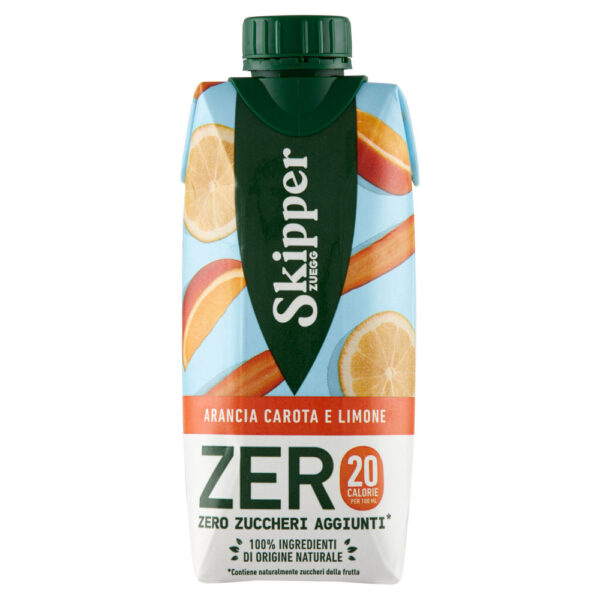 Skipper Zero Arancia Carota e Limone Zero Zuccheri Aggiunti* 330 ml