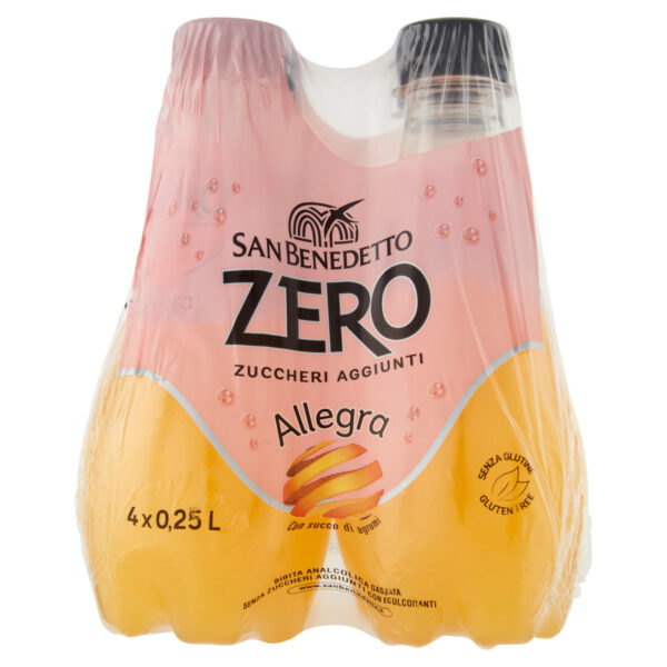 Allegra Zero con succo d'agrumi 0,25 L x4