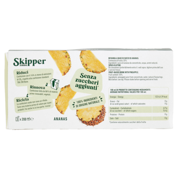 Skipper Ananas Senza zuccheri aggiunti* 3 x 200 ml - immagine 3