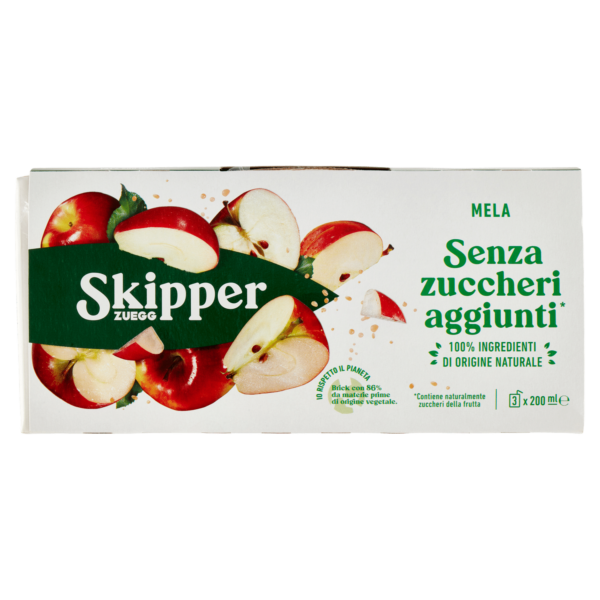 Skipper Mela Senza zuccheri aggiunti* 3 x 200 ml