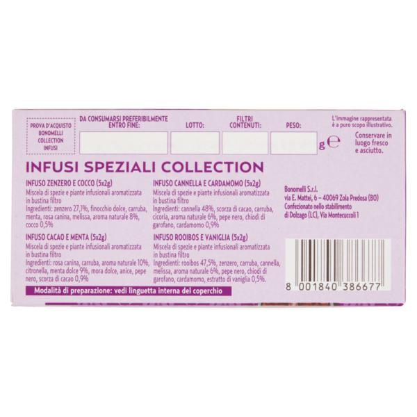 Bonomelli Infusi Speziali 100% Naturali Collection 20 Filtri 40 g - immagine 4