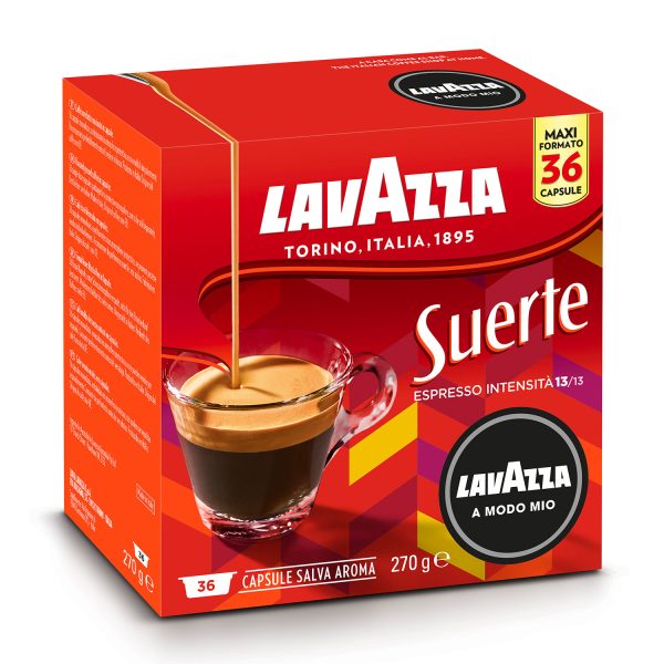 LAVAZZA Capsule originali Lavazza per Macchine Espresso Lavazza A Modo Mio SUERTE 36CAPS, 0,12 kg - immagine 4