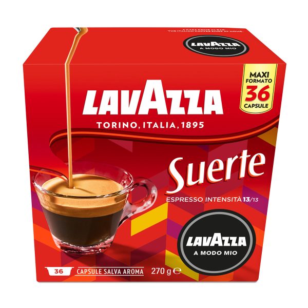 LAVAZZA Capsule originali Lavazza per Macchine Espresso Lavazza A Modo Mio SUERTE 36CAPS, 0,12 kg - immagine 2