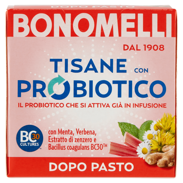 Bonomelli Tisane con Probiotico Dopo Pasto 10 Filtri 20 g