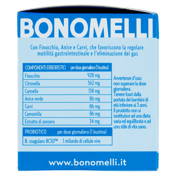 Bonomelli Tisane con Probiotico Sgonfiante 10 Filtri 20 g - immagine 2