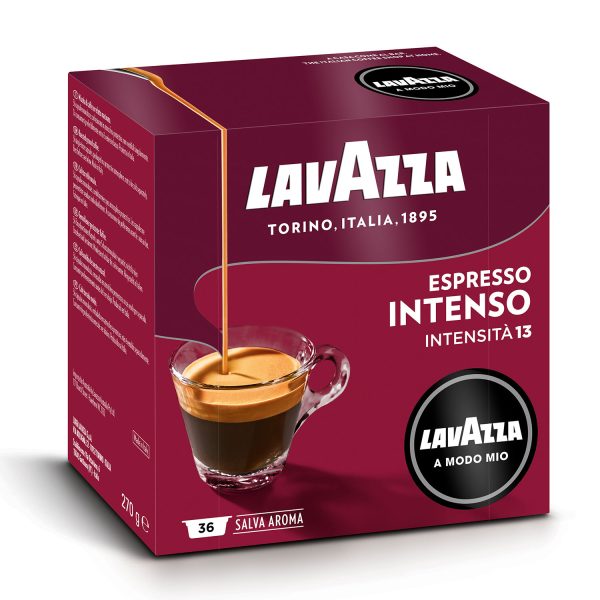 LAVAZZA Capsule originali Lavazza per Macchine Espresso Lavazza A Modo Mio INTENSO 36CAPS, 0,12 kg