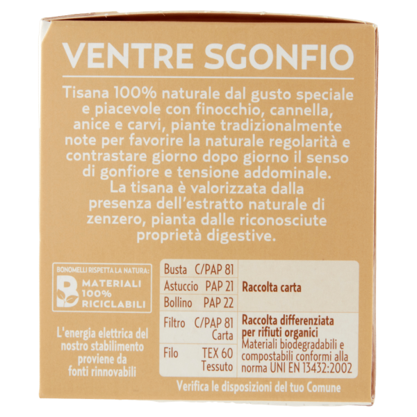 Bonomelli Tisane Ventre Sgonfio 16 Filtri 32 g - immagine 3