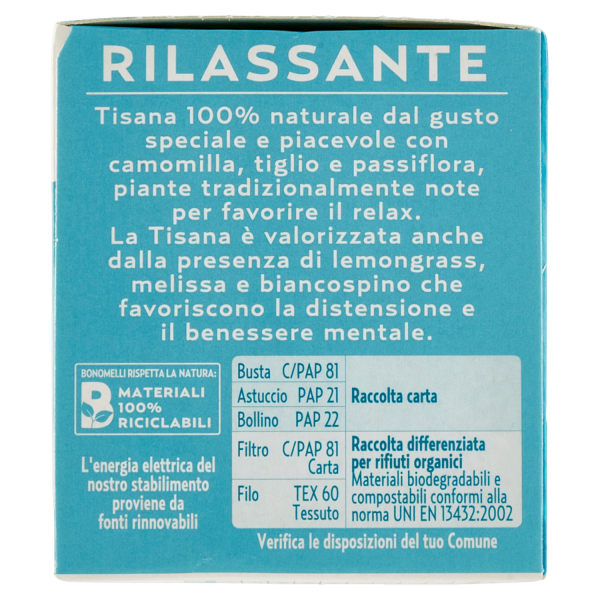 Bonomelli Tisane Rilassante 16 Filtri 32 g - immagine 3