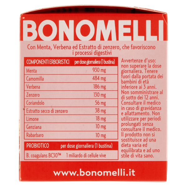 Bonomelli Tisane con Probiotico Dopo Pasto 10 Filtri 20 g - immagine 2