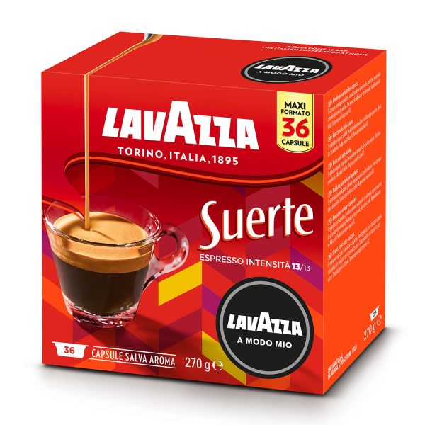 LAVAZZA Capsule originali Lavazza per Macchine Espresso Lavazza A Modo Mio SUERTE 36CAPS, 0,12 kg - immagine 3