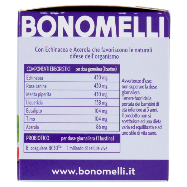 Bonomelli Tisane con Probiotico Difese Immunitarie 10 Filtri 20 g - immagine 2