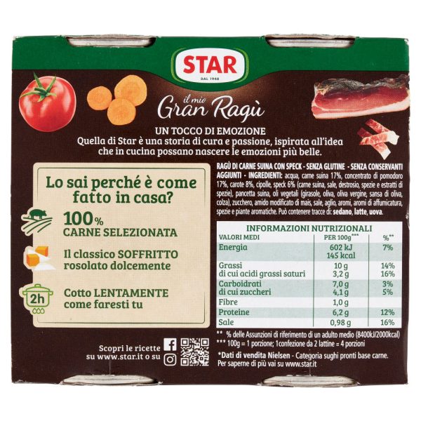 Star il mio Gran Ragù con Speck 2 x 180 g - immagine 2