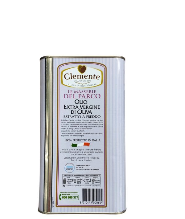 OLIO EXTRA VERGINE DI OLIVA CLEMENTE 3L - immagine 3