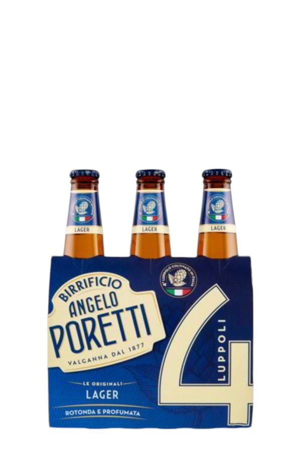 BIRRA 4 LUPPOLI BOTTIGLIA PORETTI CL. 33 X 3