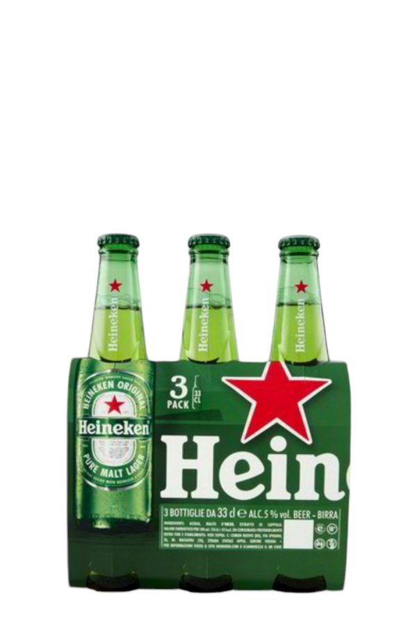 BIRRA BOTTIGLIA HEINEKEN CL. 33 X 3 PZ.