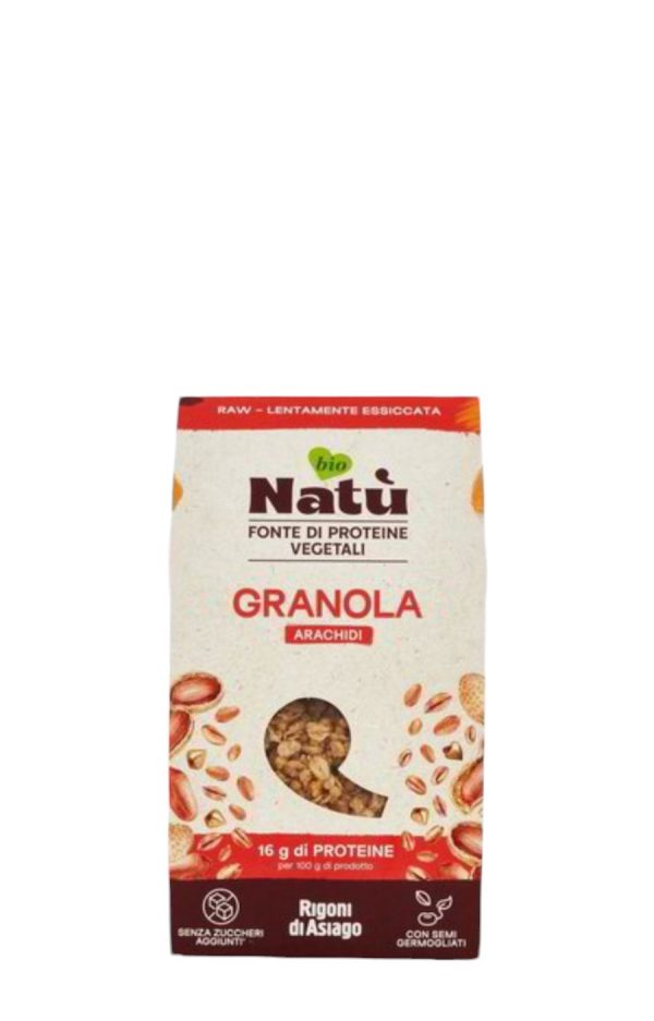 GRANOLA PROTEICA BIO AVENA E ARACHIDI NATÙ RIGONI DI ASIAGO GR. 250